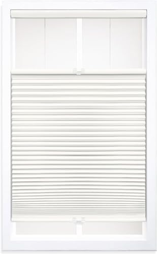 DEZ FURNISHINGS Cordless 1.5" Blackout Top Down Bottom Up Cellular Shade, 27.5"…
