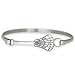 ChalkTalkSPORTS Lacrosse Bangle Bracelet | Stainless Steel | Hypo-Allergenic | Lacrosse Stick