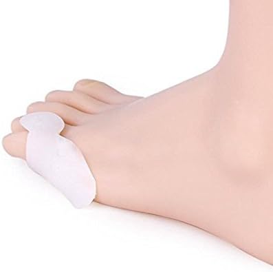 Tanstyle 2PCS Gel Silicone Last Toe Shield Sleeve Pad Cushion Soft Gel Bunionette Pad Shield Cover Protector Tailors Bunion