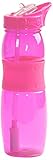 WaterU FreshSip Filtered Water Bottle, Pink/Clear