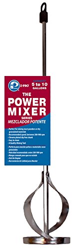 Premier 5-10 Gallon Power Mixer, Heavy-Duty Metal Hexagon 17-Inch Shaft, 3-1/4-Inch Mixer, PM72532