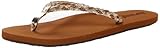 Reef Women's Twisted Stars Flip Flop, Tan/Champagne, 8 M US