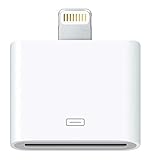 Göksu 30-Pin to 8-Pin Charging Sync Adapter Converter for 5 5C 5S SE 6 6S 6 Plus 6S Plus 7 7 Plus 8 Plus X XR XS XS Max Pro 9.7 10.5 12.9 (No Audio Support) - 2 Pack