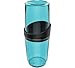 Crippa 4-Piece Turquoise Bathroom Accessories | Bathroom Accessory Set Essentials | Includes Pump Bottle Dispenser, Toothbrush Holder, Tumbler, and Soap Dish | Decorative Bathroom Soap Dispenser Set
