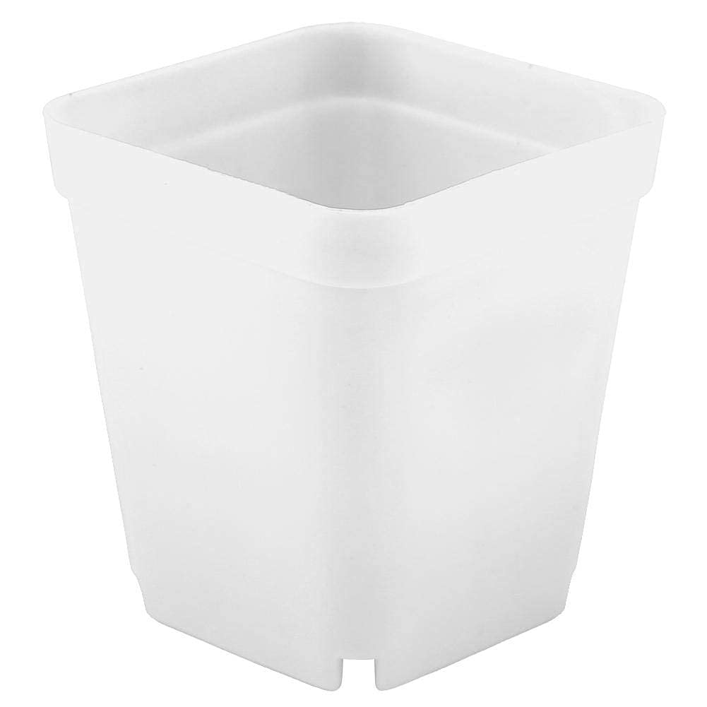 20pcs Mini Plastic Flower Plant Pots Container Succulent Plant Bowl Nursery Pots for Home Decor, Home Kitchen Bathroom Decor Plant Pots(White)