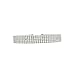 3-12Row Thick Wide Clear Rhinestone Crystal Choker Necklace for Women Set of 3