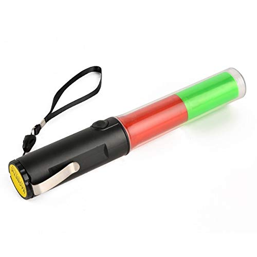 Mastiff M260gr Traffic Control Magnet Multifunctional 3xaa Green Red Light 3-Mode Flashlight LED Lamp Torch Signal Lightbar Wand Safety Beacon