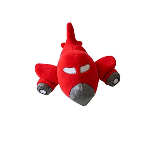 Yinrunx Dog Chew Toy Pet Airplane Shape Fleece Bitting Puppy Indoor Squeaking Playing Training Supplies - Thumbnail 5