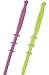 Straw Squeegee Cleaning Tool (2 Pack) - Dishwasher Safe, Made from 100% Food Grade Silicone - Clean your Reusable Straws Better than Bristle Brushes with our Straw Squeegee Cleaning Tool