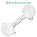 Vive Suction Grab Bar - Shower Handle - Bathroom Balance Bar - Safety Hand Rail Support for Tub, Handicap, Elderly, Injury, Kid, Senior Assist Bath Handle, Non Skid (12 Inches)
