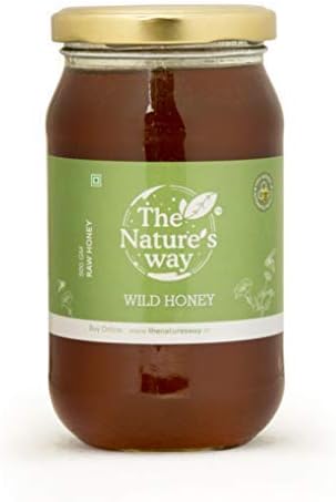 The Natures Way Wild Honey Pure Raw Unprocessed Honey, 500 g