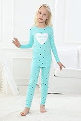 MyFav Girls' Comfy Sleepwear Hearts Shape Pajama