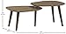 Amazon Brand – Rivet Allyson Mid-Century Modern Two-Shelf Adjustable Coffee Table, Walnut