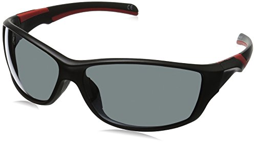 Foster Grant Men's Completion Wrap Sunglasses, Black, 67 mm