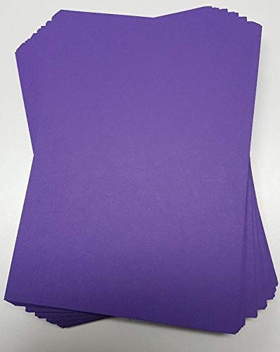 A4 Purple Card Stock x 50 Sheets, 240gsm (297mm x 210mm) - Stella Crafts