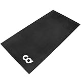 Bike Bicycle Trainer Floor Mat Suits Ergo Mag Fluid for Indoor Cycles.Stepper for Peloton Spin Bikes - Floor Thick Mats for Exercise Equipment - Gym Flooring (30-inch x 60-inch) (76.2 cm x 152.4 cm)