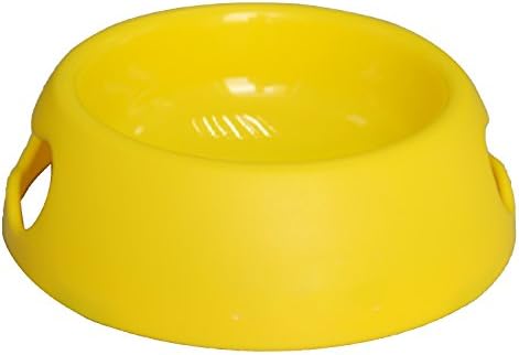 GREENENQI Round Plastic Dog Bowl Pet Feeding Puppy Food Watering Bowl