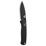 Benchmade - Bugout Black Pocket Knife EDC Manual Open Folding Made in USA Drop-Point Blade 535BK-1902 Blade HQ Exclusive