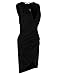 ANGVNS Women Sexy Deep V Neck Sleeveless Causal Cocktail Evening Party Summer Dress(Black,L)