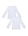 DAVID ARCHY Men's 2 Pack Long Sleeve Crew Neck Soft Cotton Light Weight Undershirts T-Shirts