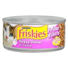 FRISKIES PURINA PRIME FILETS TURKEY DINNER IN GRAVY CAT FOOD