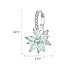 CICINIO 14K Cubic Zirconia Sky Blue Rhinestone Flower Stud Earrings, Dangle Hook Earrings Studs Hypoallergenic for Girls Women