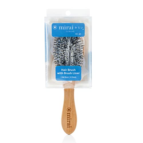Mirai Clinical Wooden Bamboo Hairbrush For Women Detangling Hair