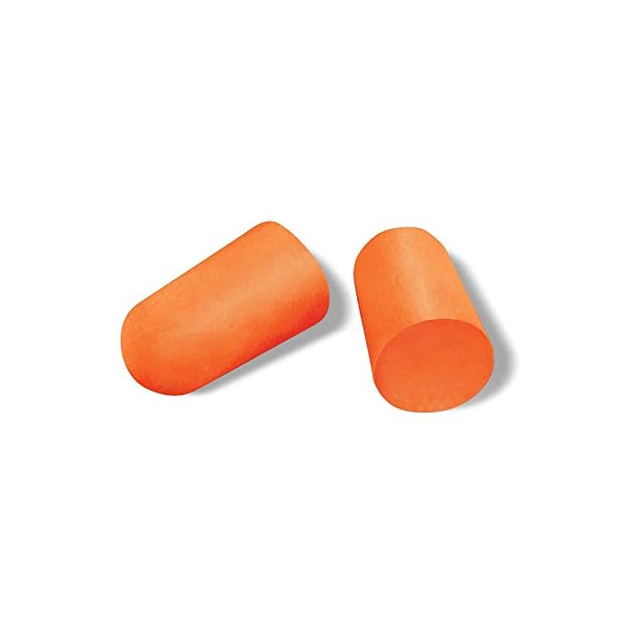 Amazon Basics Soft Foam High Visibility Bullet Earplugs, NRR 32dB, 5-Pair