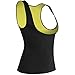 Cimkiz Sauna Vest Sweat Waist Trainer for Women Lower Belly Fat with Sauna Suit Effect Neoprene Workout Tank Top Black