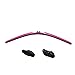 AutoTex Clix Wipers - Pink Carbon Fiber Automotive Wiper Blades - Universal Clip On Replacement Windshield-Wipers - All-Weather - Single Blade (20
