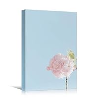 Canvas Wall Art Pink Flower Portraiture Colorful Floral Multicolor Photography Portrait Romantics - 12x18 inches