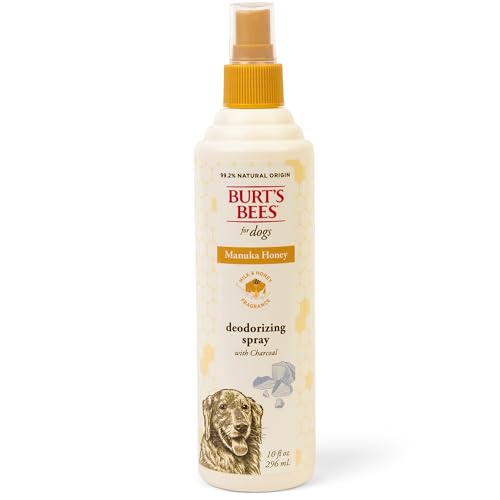 BURT'S BEES FOR PETS Deodorizing Spray for Dogs, Manuka Honey & Charcoal, Reduc…