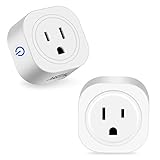 Aigital WiFi Plug Smart Outlet Mini Socket works with Alexa Google Assistant IFTTT,Smart Socket for Voice Control ,Overload Protection and Timer Function,No Hub Required ETL and FCC Listedï¼ˆ2packï¼‰