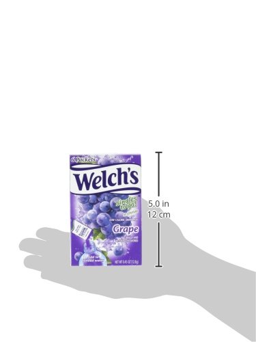 WELCH’S SINGLES TO GO WATER DRINK MIX – POWDER STICKS, 12 BOXES WITH 6 PACKETS EACH – 72 TOTAL SERVINGS, GRAPE, 0.45 OUNCE (PACK OF 12)