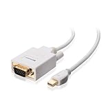 Cable Matters Mini DisplayPort (Thunderbolt™ 2 port Compatible) to VGA Cable in White 3 Feet