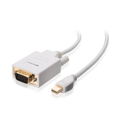 Cable Matters Mini DisplayPort (Thunderbolt™ 2 port Compatible) to VGA Cable in White 3 Feet