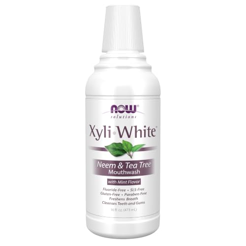 NOW Solutions, Xyliwhite™ Mouthwash, Neem and Tea Tree Flavor, Naturally Freshe…