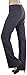 ToBeInStyle Women's High Waist Boot-Cut Dress Pants - Charcoal - Large