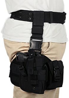 Pluscraft Nylon Canvas Black Holster Adjustable Cosplay Costume Accessories Props