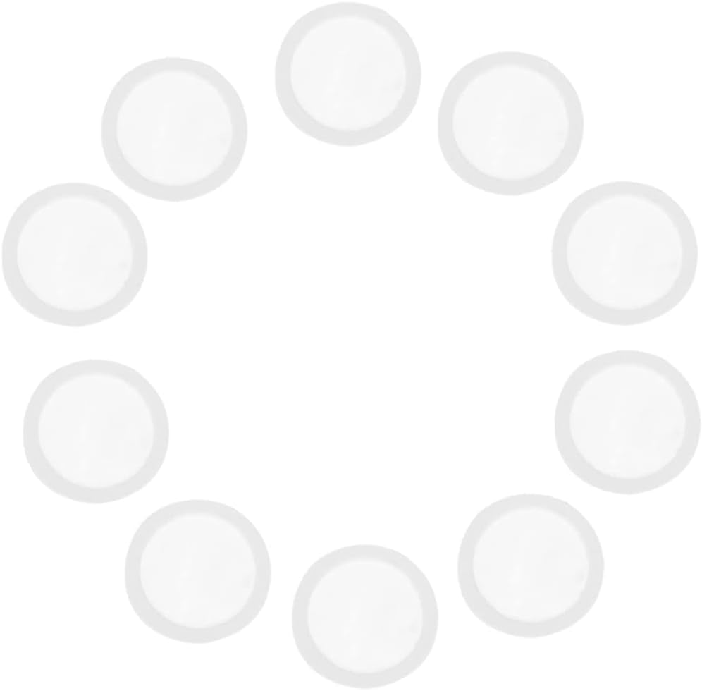 10Pcs White Flute Membrane Transparent Membrane Mouth Parts Accessories Kazoos Wind Instruments (18 mm)