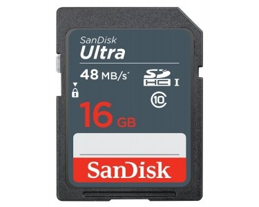 2 PACK - SanDisk Ultra 16GB SD SDHC Memory Flash Card UHS-I Class 10 Read Speed up to 48MB/s 320X SDSDUNB-016G-GN3IN Wholesale Lot + ( 2 Cases )