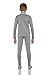 Rocky Boy's Fleece Lined Thermal Underwear 2PC Set Long John Top and Bottom (L, Grey)