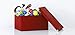 Pop N’ Store Decorative Storage Box with Lid, Collapsible and Stackable, Large Mega Box, Interior Size (9.75”X9.75”X5.75”), Red