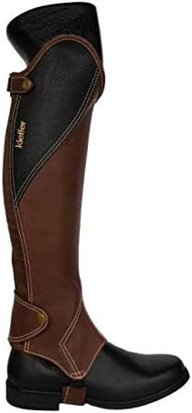 KIEFFER Lederchaps ARLENE BIColour, Brown, Black, XS Short