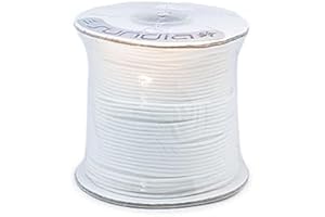 SUNDIA Pro Diabolo - Professional Double Layer Braided String for Smooth Rotations, Safe and Durable, High Performance - Beginners to Pros, Juggling Chinese Yoyo String - White (114.8')
