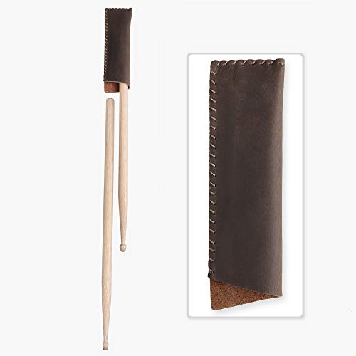 image for Mr.Power Handmade Leather Drum Stick Holder Portable Percussion Drumst