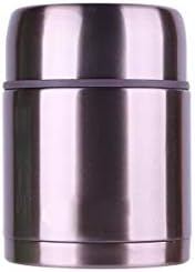 Kaiyitong Thermos, Vacuum Insulated Stainless Steel Lunch Thermos, Children's Adult Outdoor Travel Picnic Insulation Pot, Steel Color 700 Ml, Free Cutlery Two-piece