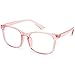 EOSNEIK Blue Light Blocking Glasses Men Women Vintage Thick Round Rim Frame Eyeglasses Anti Blue Ray Computer Game Glasses (A1)