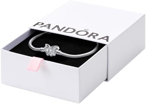 Amazon.com: PANDORA-Sparkling Infinity Heart Clasp Snake Chain