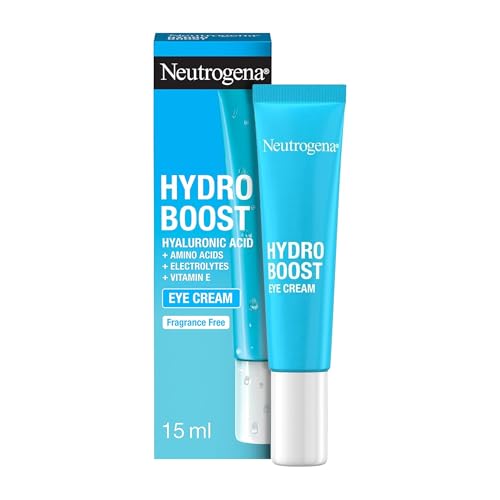 Hydro Boost Contorno de Ojos (15 ml), crema para el contorno de ojos hidratante con Ácido Hialurónico, Aminoácidos y Vitamina E, crema anti ojeras y bolsas